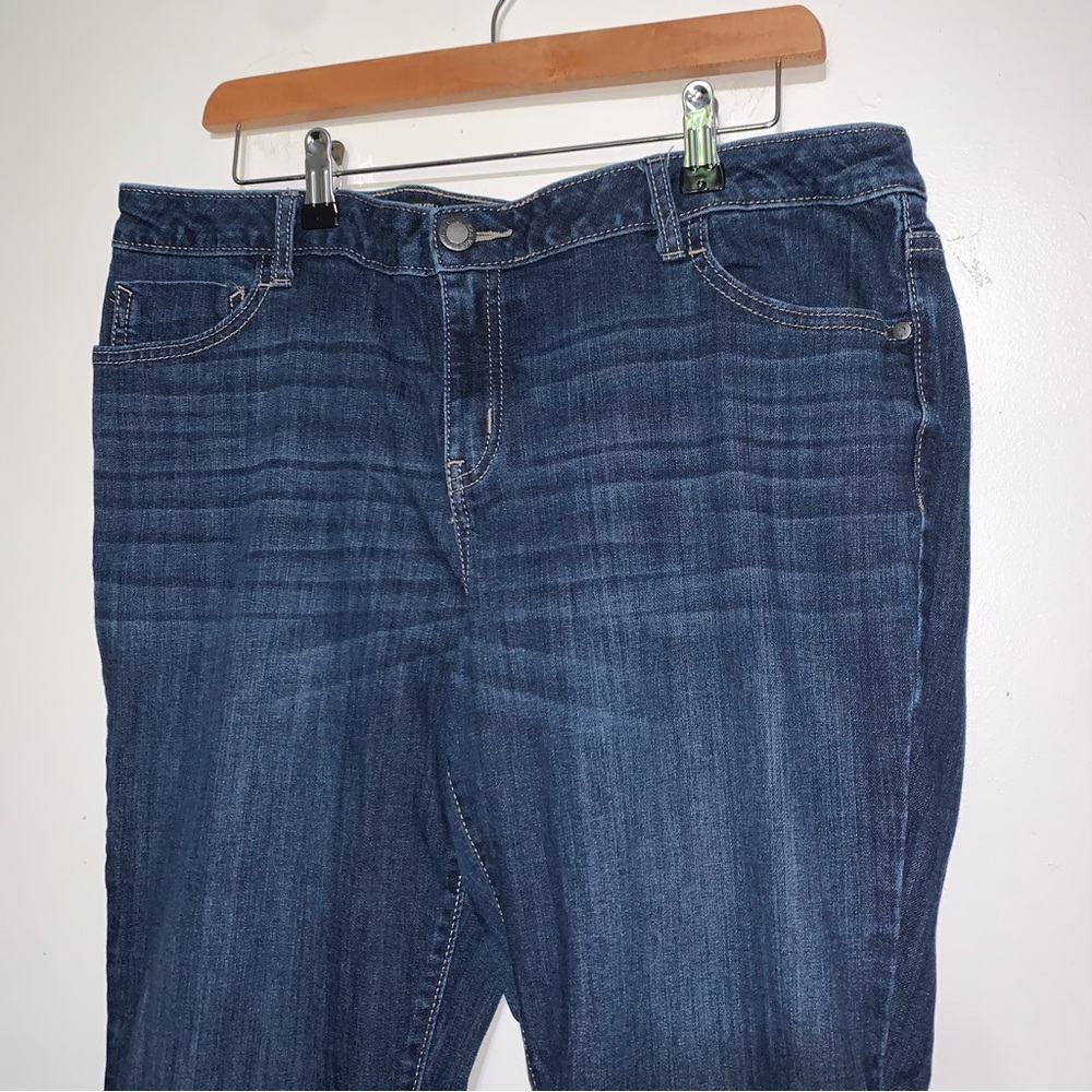 Simply Vera Vera Wang Dark Indigo Bootcut Jeans - Picture 3 of 5